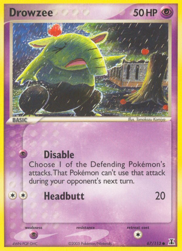 Drowzee (67/113) [EX: Delta Species] - Dark Crystal Cards