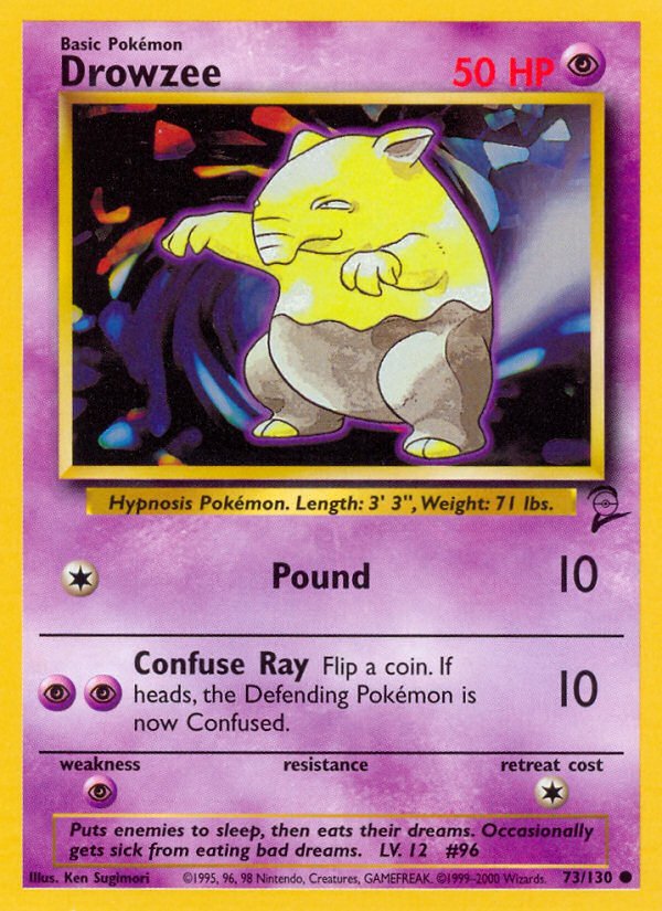 Drowzee (73/130) [Base Set 2] - Dark Crystal Cards