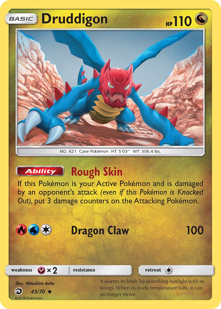 Druddigon (45/70) [Sun & Moon: Dragon Majesty] - Dark Crystal Cards