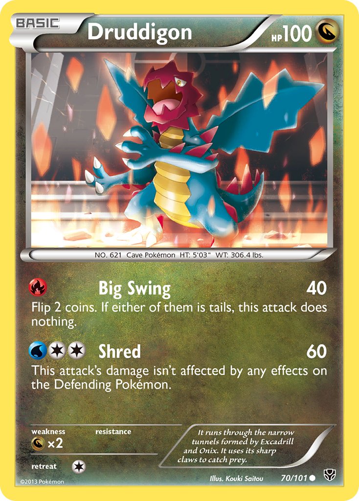 Druddigon (70/101) [Black & White: Plasma Blast] - Dark Crystal Cards