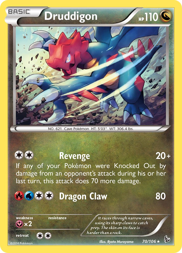 Druddigon (70/106) [XY: Flashfire] - Dark Crystal Cards