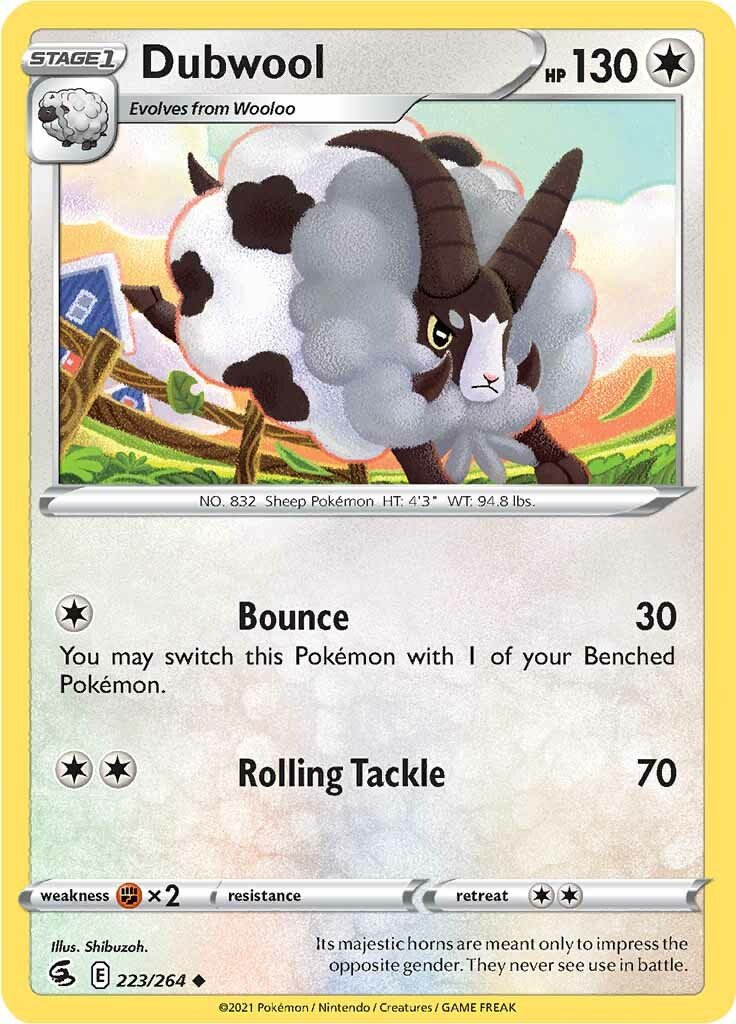 Dubwool (223/264) [Sword & Shield: Fusion Strike] - Dark Crystal Cards
