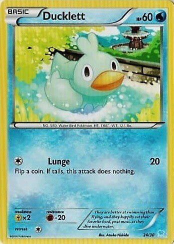 Ducklett (24/30) [XY: Trainer Kit 3 - Suicune] - Dark Crystal Cards