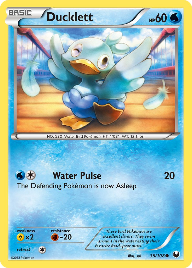 Ducklett (35/108) [Black & White: Dark Explorers] - Dark Crystal Cards
