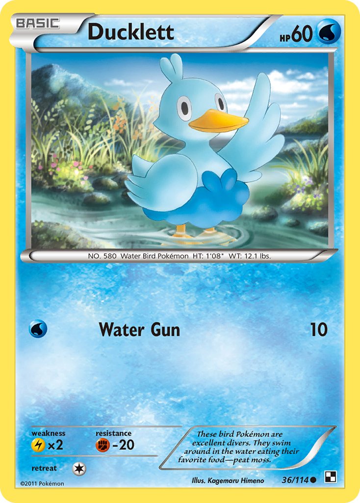 Ducklett (36/114) [Black & White: Base Set] - Dark Crystal Cards