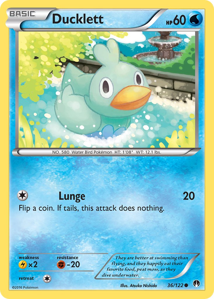 Ducklett (36/122) [XY: BREAKpoint] - Dark Crystal Cards