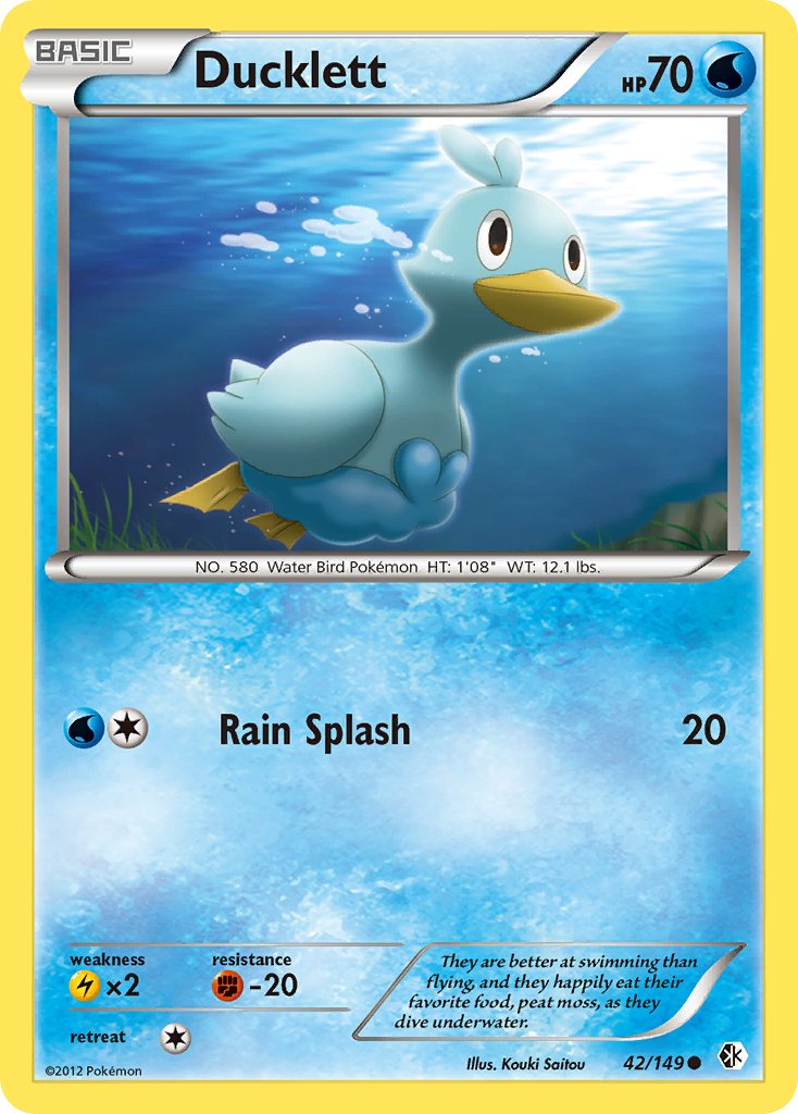 Ducklett (42/149) [Black & White: Boundaries Crossed] - Dark Crystal Cards
