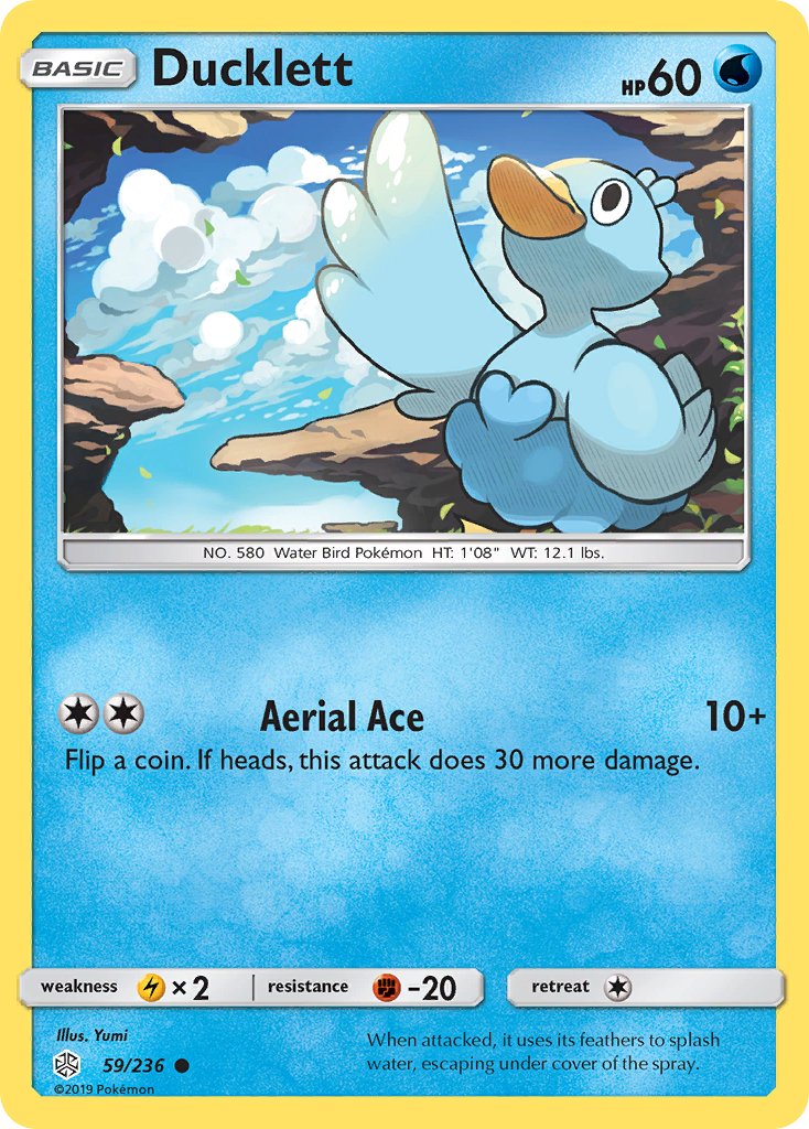Ducklett (59/236) [Sun & Moon: Cosmic Eclipse] - Dark Crystal Cards