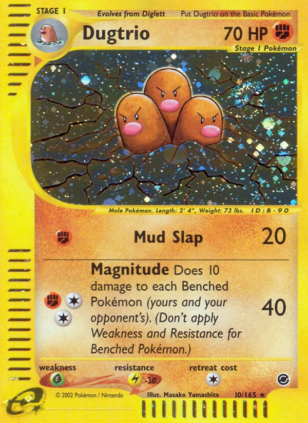 Dugtrio (10/165) [Expedition: Base Set] - Dark Crystal Cards