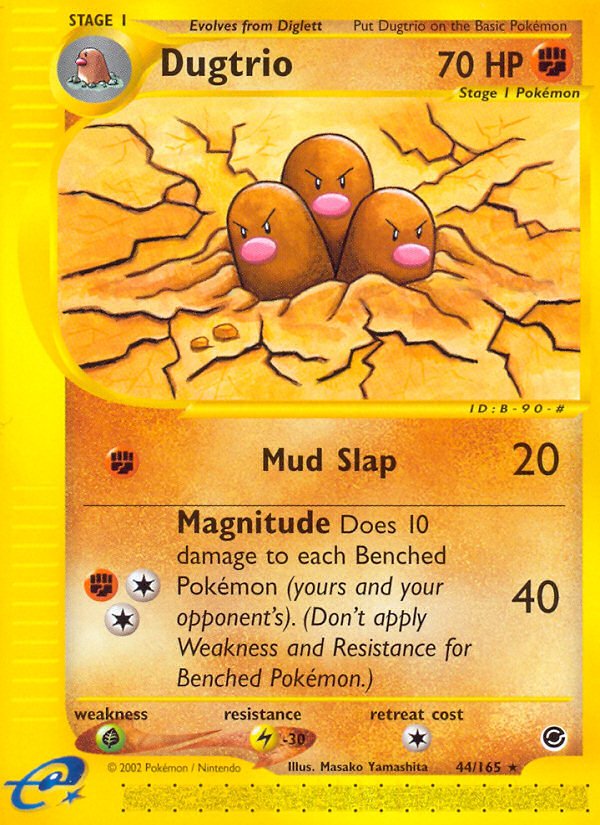 Dugtrio (44/165) [Expedition: Base Set] - Dark Crystal Cards