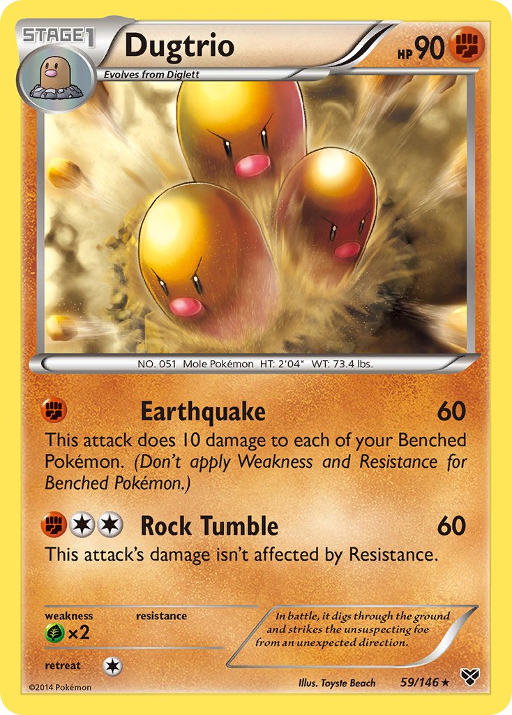 Dugtrio (59/146) [XY: Base Set] - Dark Crystal Cards