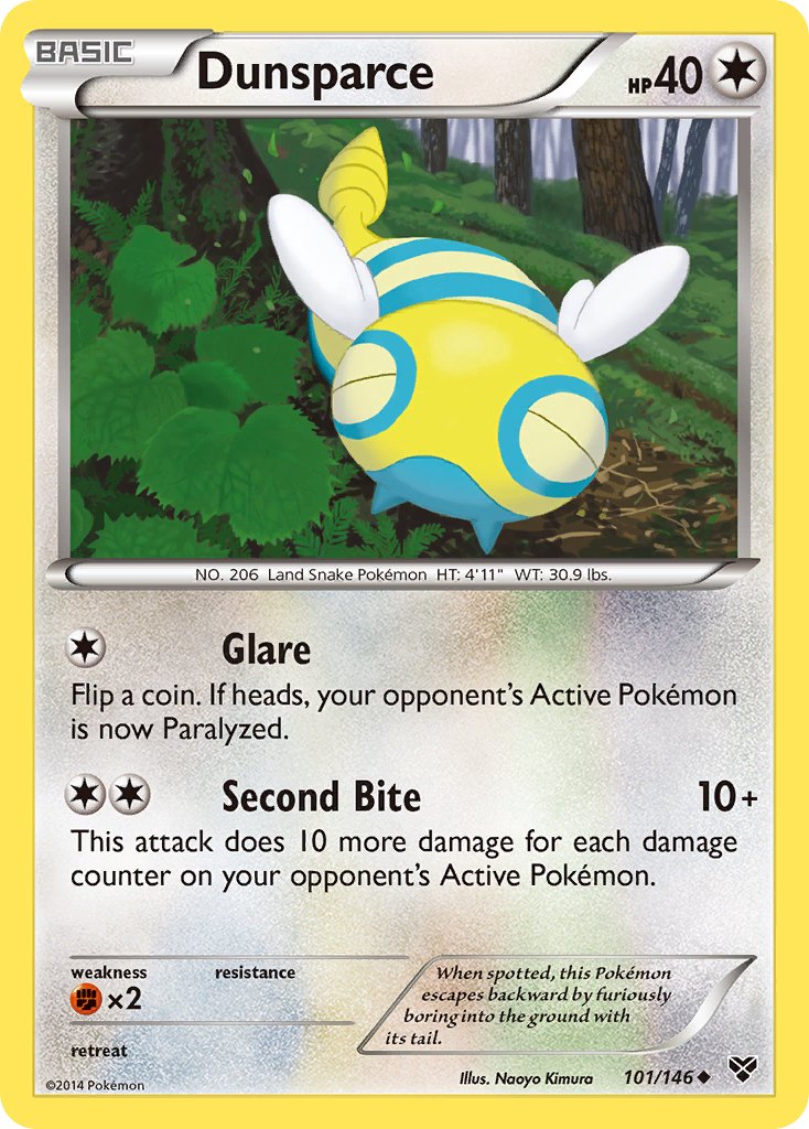 Dunsparce (101/146) [XY: Base Set] - Dark Crystal Cards