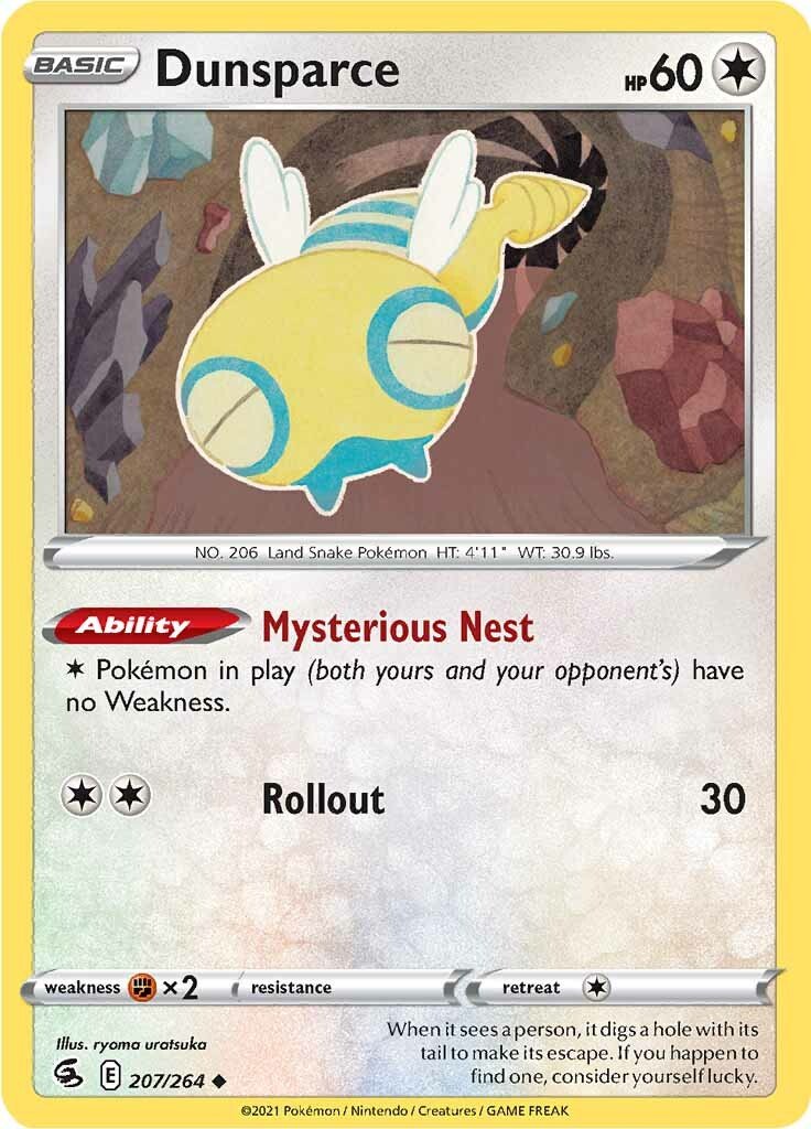 Dunsparce (207/264) [Sword & Shield: Fusion Strike] - Dark Crystal Cards