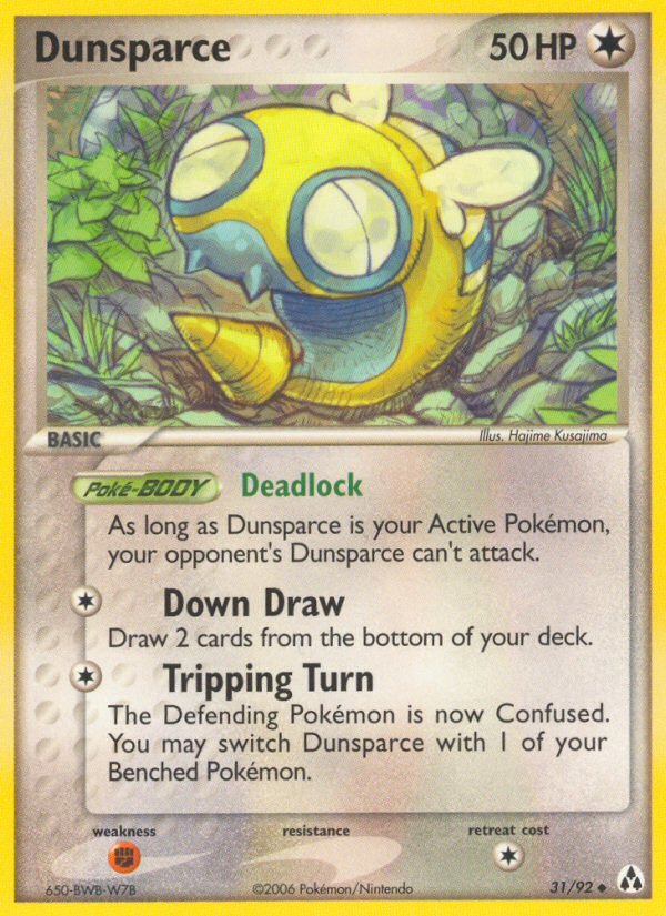 Dunsparce (31/92) [EX: Legend Maker] - Dark Crystal Cards
