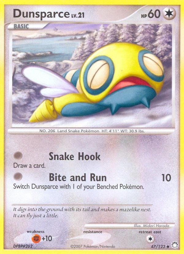 Dunsparce (47/123) [Diamond & Pearl: Mysterious Treasures] - Dark Crystal Cards