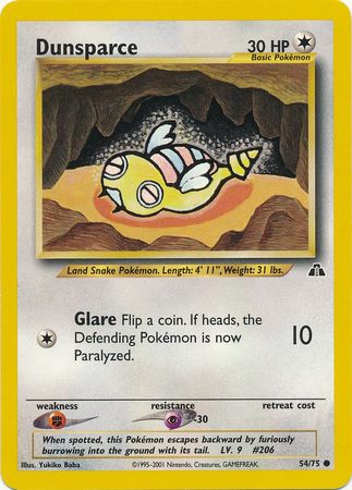 Dunsparce (54/75) [Neo Discovery Unlimited] - Dark Crystal Cards