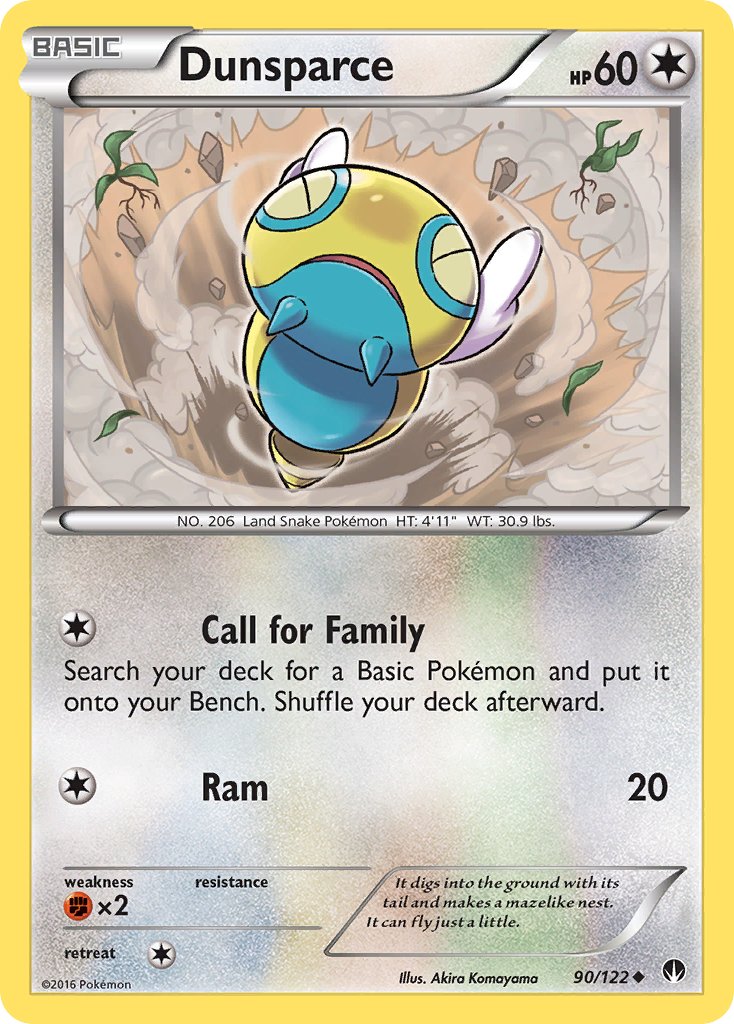 Dunsparce (90/122) [XY: BREAKpoint] - Dark Crystal Cards