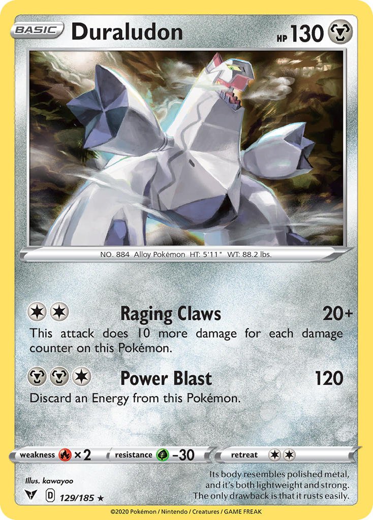 Duraludon (129/185) [Sword & Shield: Vivid Voltage] - Dark Crystal Cards