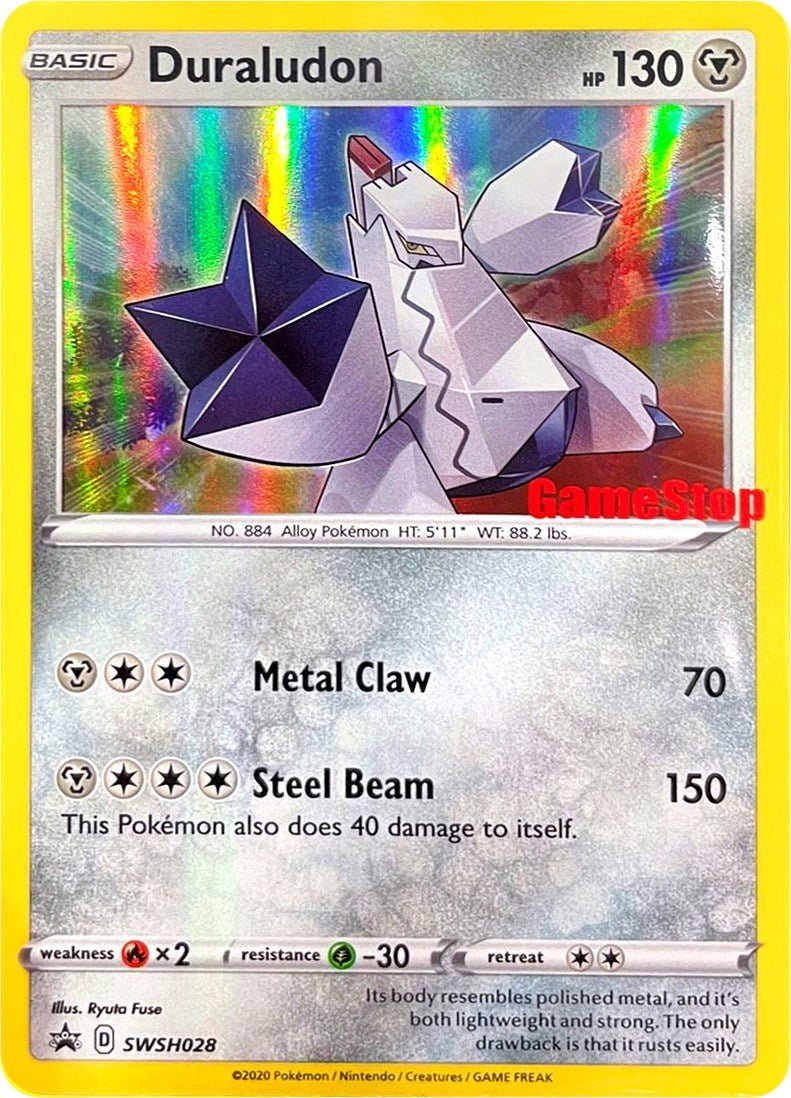 Duraludon (SWSH028) (Gamestop Exclusive) [Sword & Shield: Black Star Promos] - Dark Crystal Cards