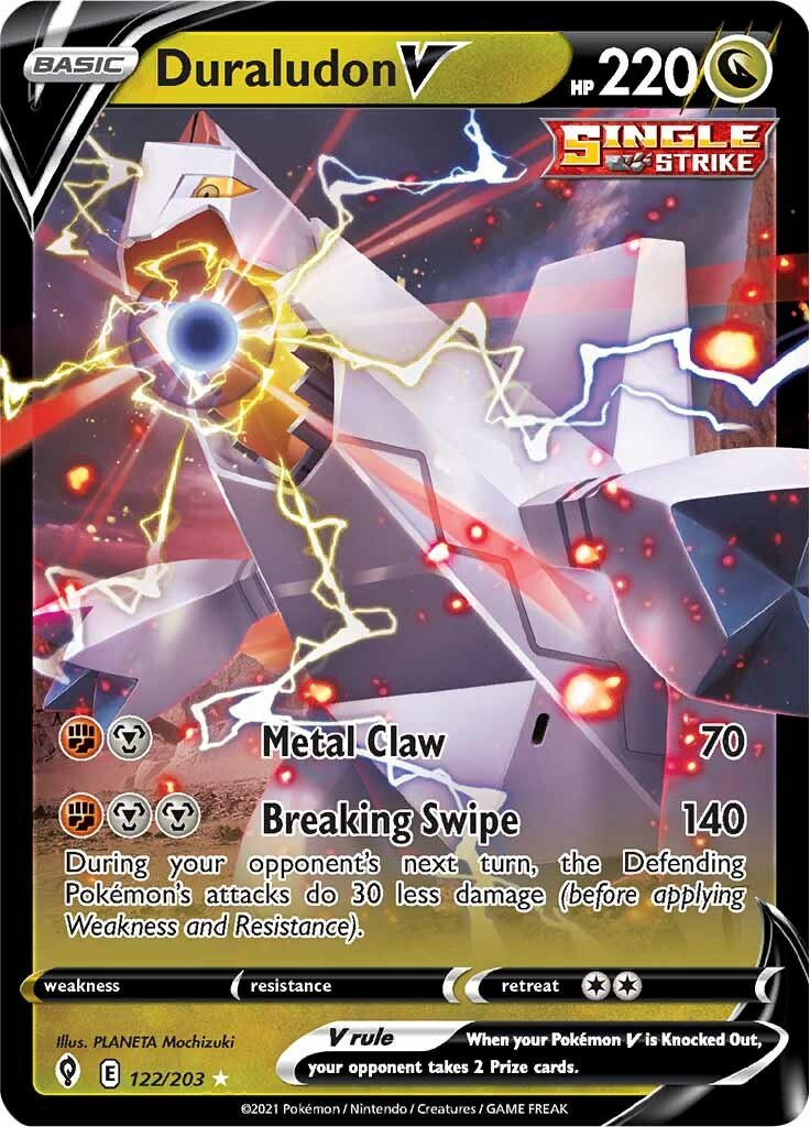 Duraludon V (122/203) [Sword & Shield: Evolving Skies] - Dark Crystal Cards