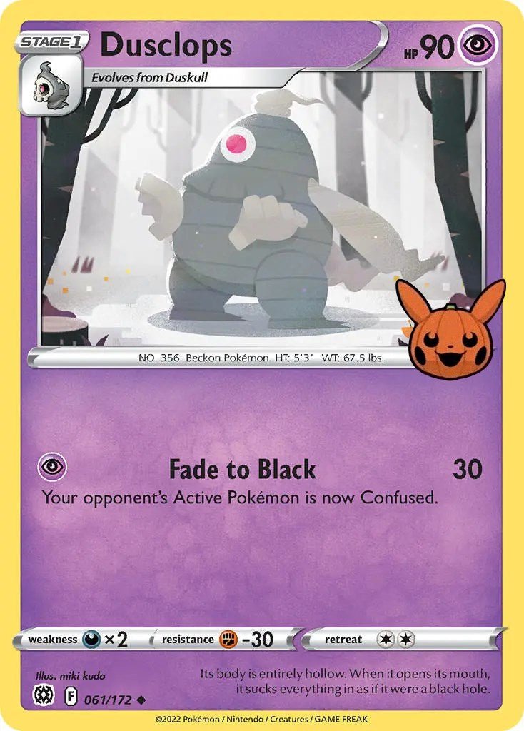 Dusclops (061/172) [Trick or Trade] - Dark Crystal Cards