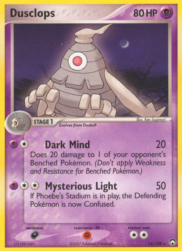 Dusclops (14/108) (Theme Deck Exclusive) [EX: Power Keepers] - Dark Crystal Cards