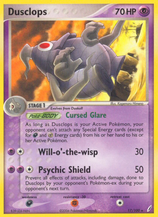 Dusclops (17/100) [EX: Crystal Guardians] - Dark Crystal Cards