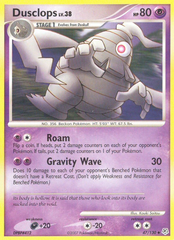Dusclops (47/130) [Diamond & Pearl: Base Set] - Dark Crystal Cards