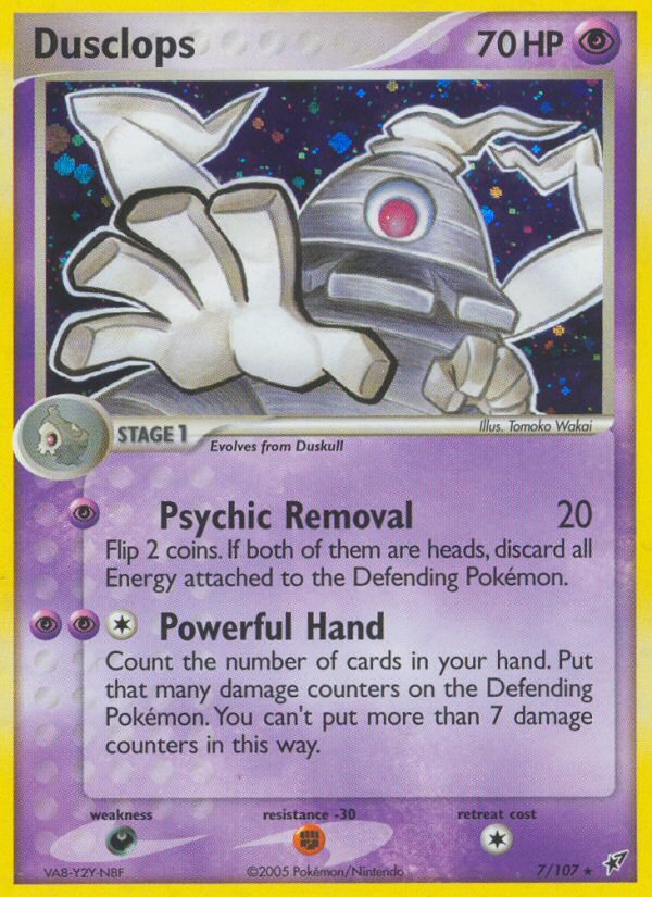 Dusclops (7/107) [EX: Deoxys] - Dark Crystal Cards