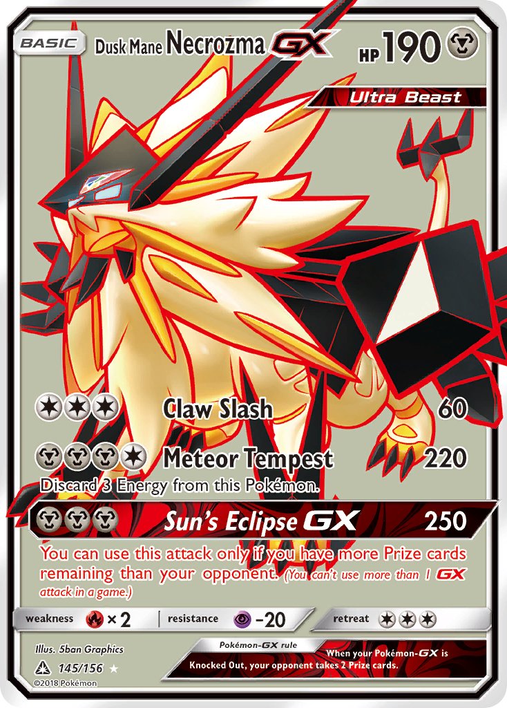 Dusk Mane Necrozma GX (145/156) [Sun & Moon: Ultra Prism] - Dark Crystal Cards