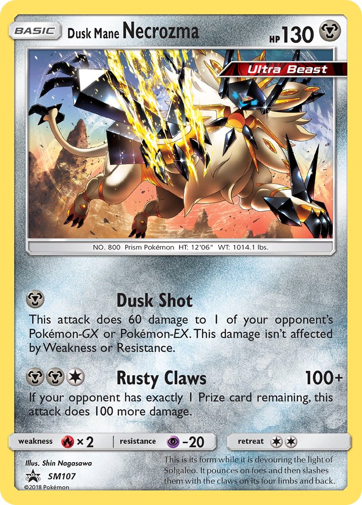 Dusk Mane Necrozma (SM107) [Sun & Moon: Black Star Promos] - Dark Crystal Cards