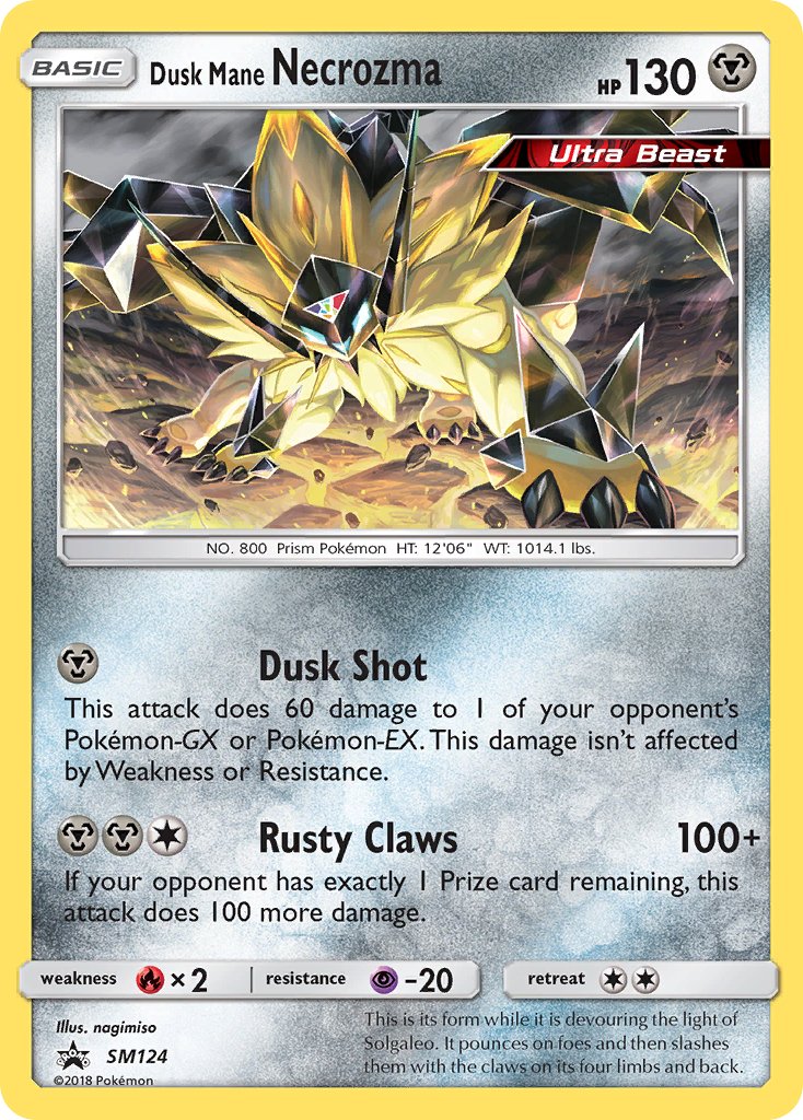 Dusk Mane Necrozma (SM124) [Sun & Moon: Black Star Promos] - Dark Crystal Cards