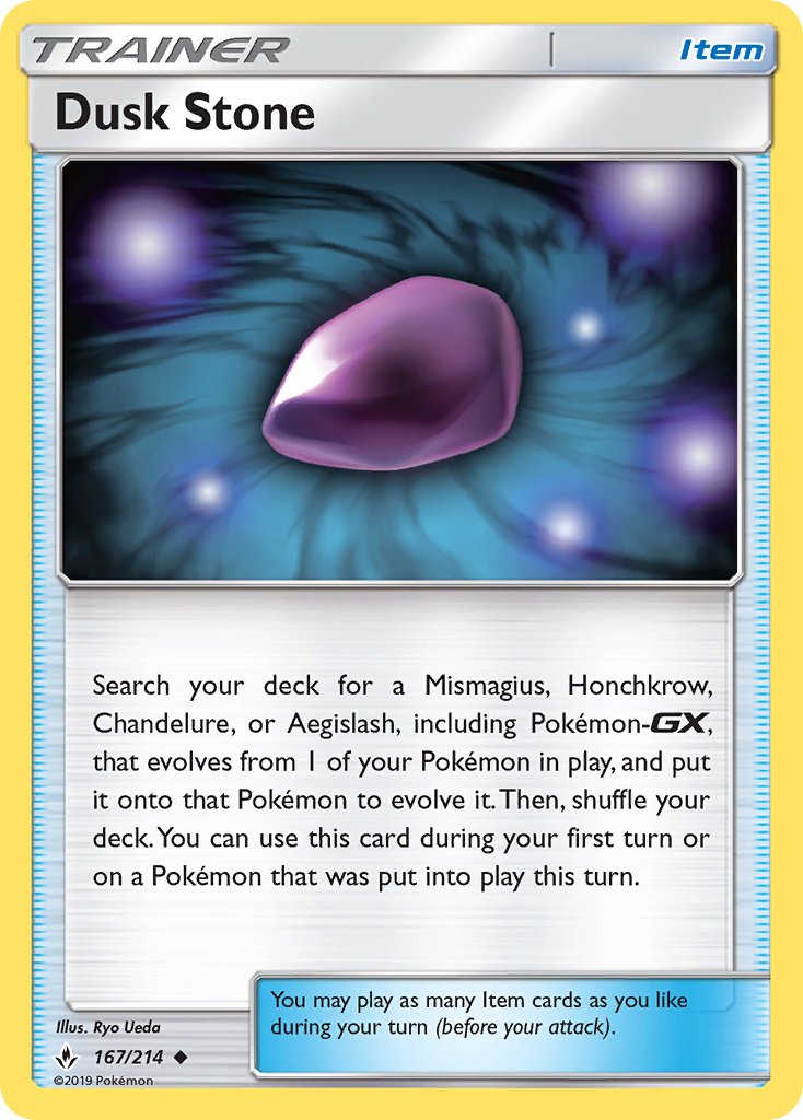 Dusk Stone (167/214) [Sun & Moon: Unbroken Bonds] - Dark Crystal Cards