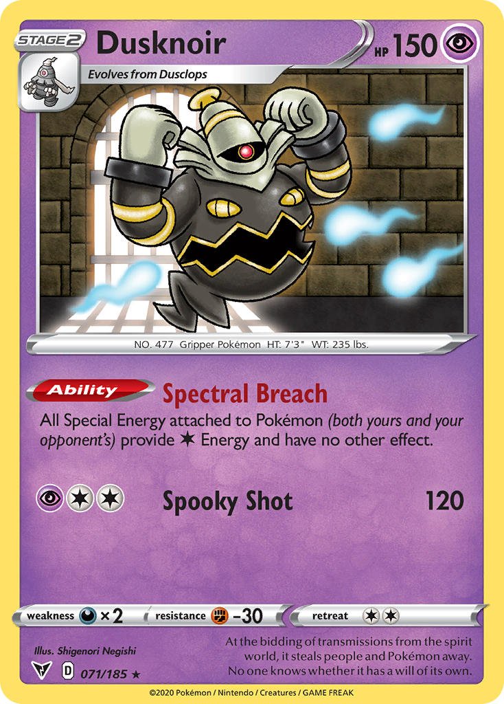 Dusknoir (071/185) [Sword & Shield: Vivid Voltage] - Dark Crystal Cards