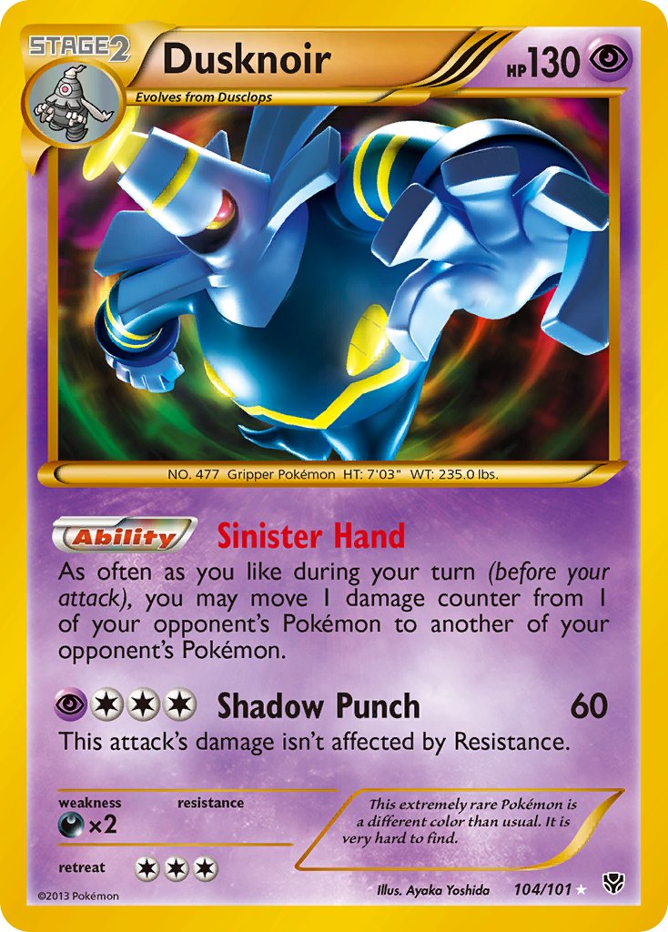 Dusknoir (104/101) [Black & White: Plasma Blast] - Dark Crystal Cards