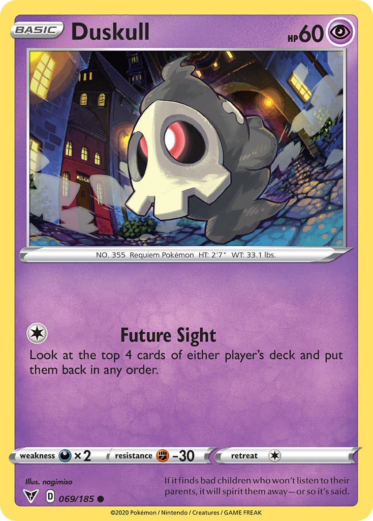 Duskull (069/185) [Sword & Shield: Vivid Voltage] - Dark Crystal Cards