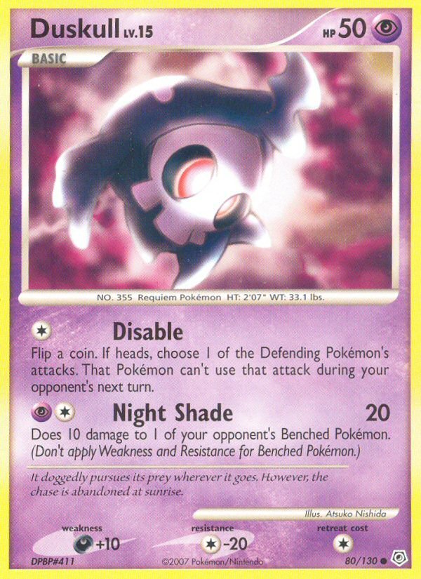 Duskull (80/130) [Diamond & Pearl: Base Set] - Dark Crystal Cards