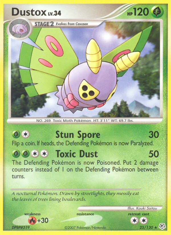 Dustox (25/130) [Diamond & Pearl: Base Set] - Dark Crystal Cards