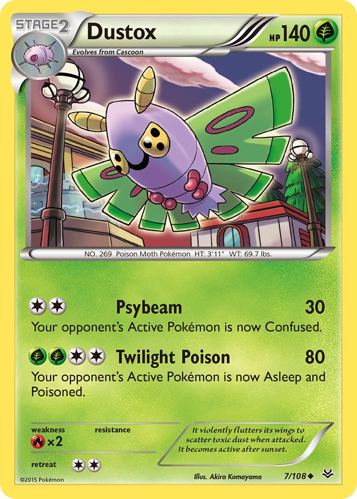 Dustox (7/108) [XY: Roaring Skies] - Dark Crystal Cards