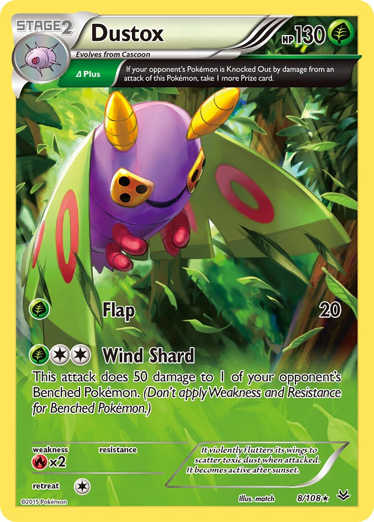Dustox (8/108) [XY: Roaring Skies] - Dark Crystal Cards