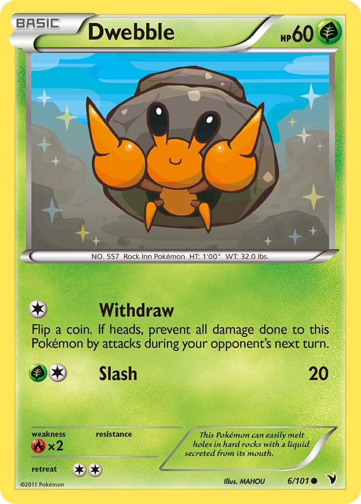 Dwebble (6/101) [Black & White: Noble Victories] - Dark Crystal Cards