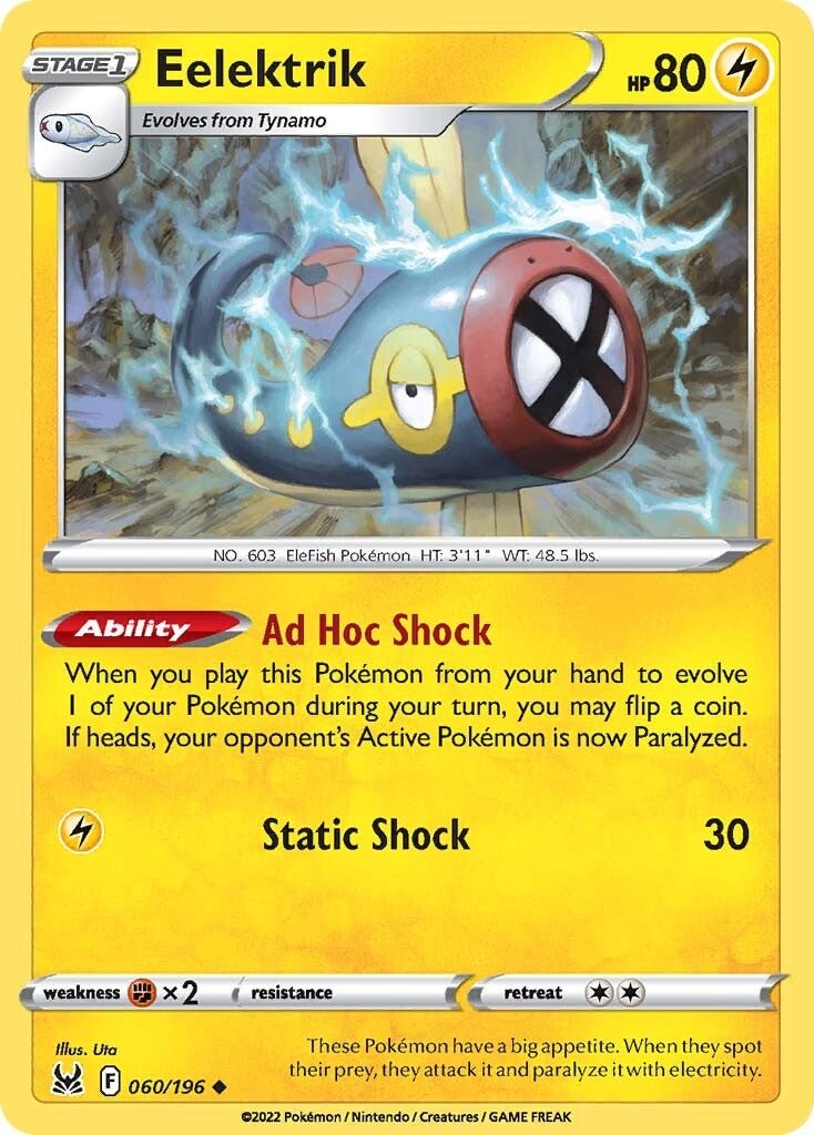 Eelektrik (060/196) [Sword & Shield: Lost Origin] - Dark Crystal Cards