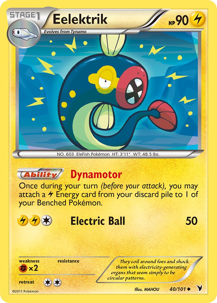 Eelektrik (40/101) [Black & White: Noble Victories] - Dark Crystal Cards