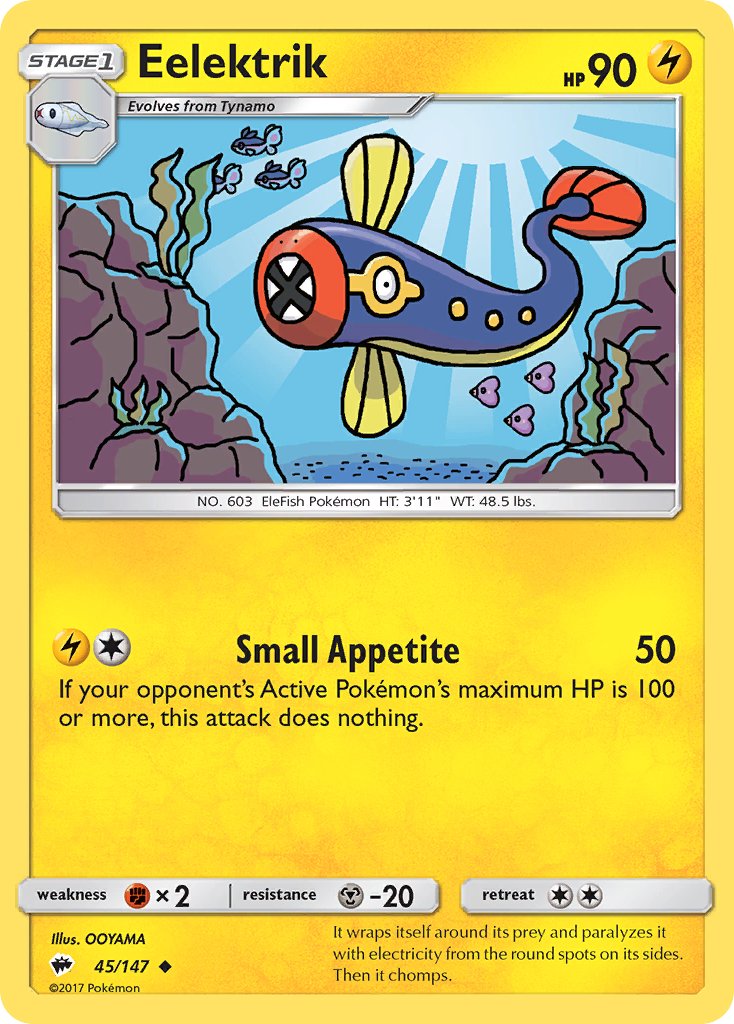 Eelektrik (45/147) [Sun & Moon: Burning Shadows] - Dark Crystal Cards