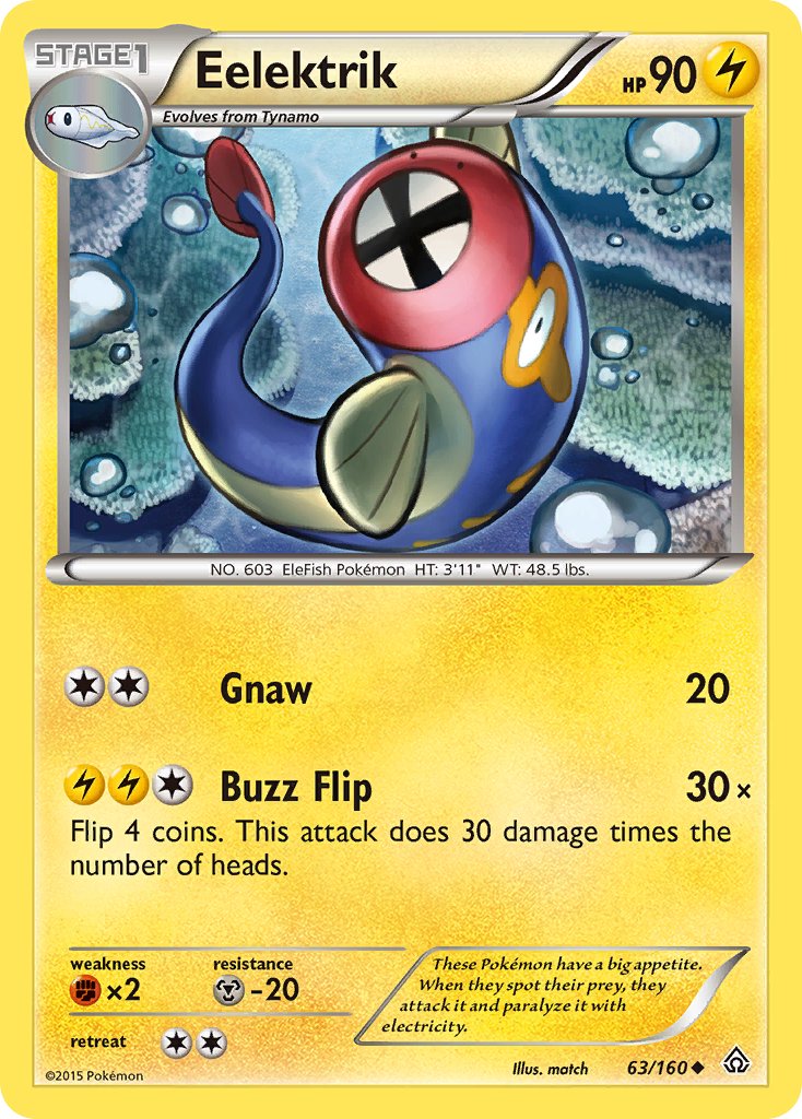 Eelektrik (63/160) [XY: Primal Clash] - Dark Crystal Cards
