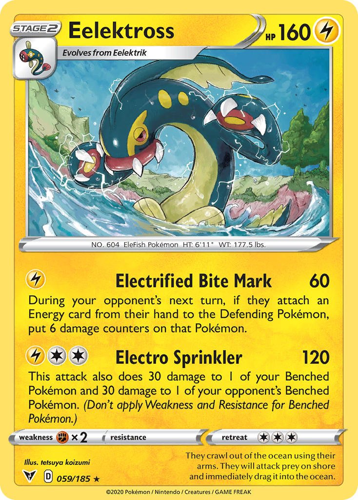 Eelektross (059/185) [Sword & Shield: Vivid Voltage] - Dark Crystal Cards