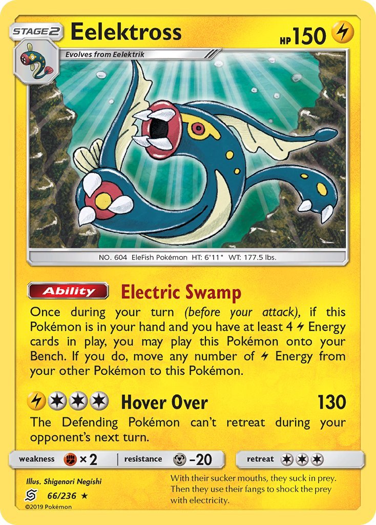 Eelektross (66/236) (Theme Deck Exclusive) [Sun & Moon: Unified Minds] - Dark Crystal Cards
