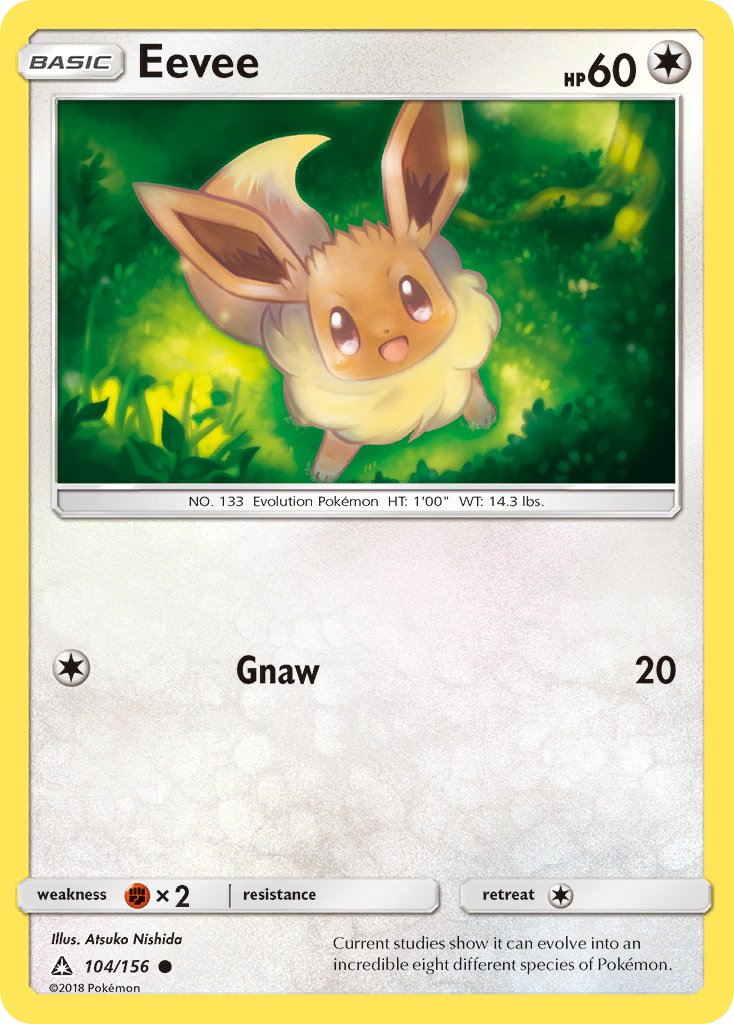 Eevee (104/156) [Sun & Moon: Ultra Prism] - Dark Crystal Cards