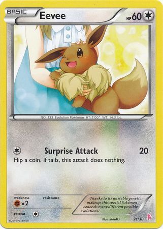 Eevee (21/30) [XY: Trainer Kit - Sylveon] - Dark Crystal Cards
