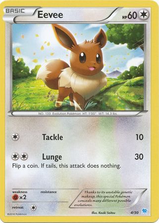 Eevee (4/30) [XY: Trainer Kit 3 - Suicune] - Dark Crystal Cards